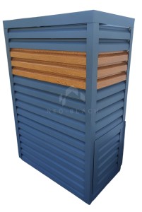 Osłona pompy ciepła 80x50x200 cm antracyt + jasny orzech  NB270