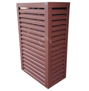 Osłona pompy ciepła 80x40x190 cm ciemny brąz NB272