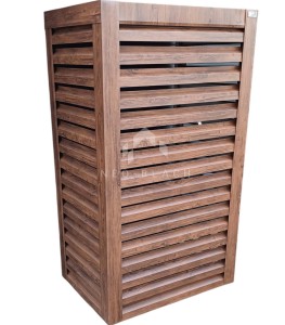 Osłona pompy ciepła 70x40x190 cm ciemny orzech NB274